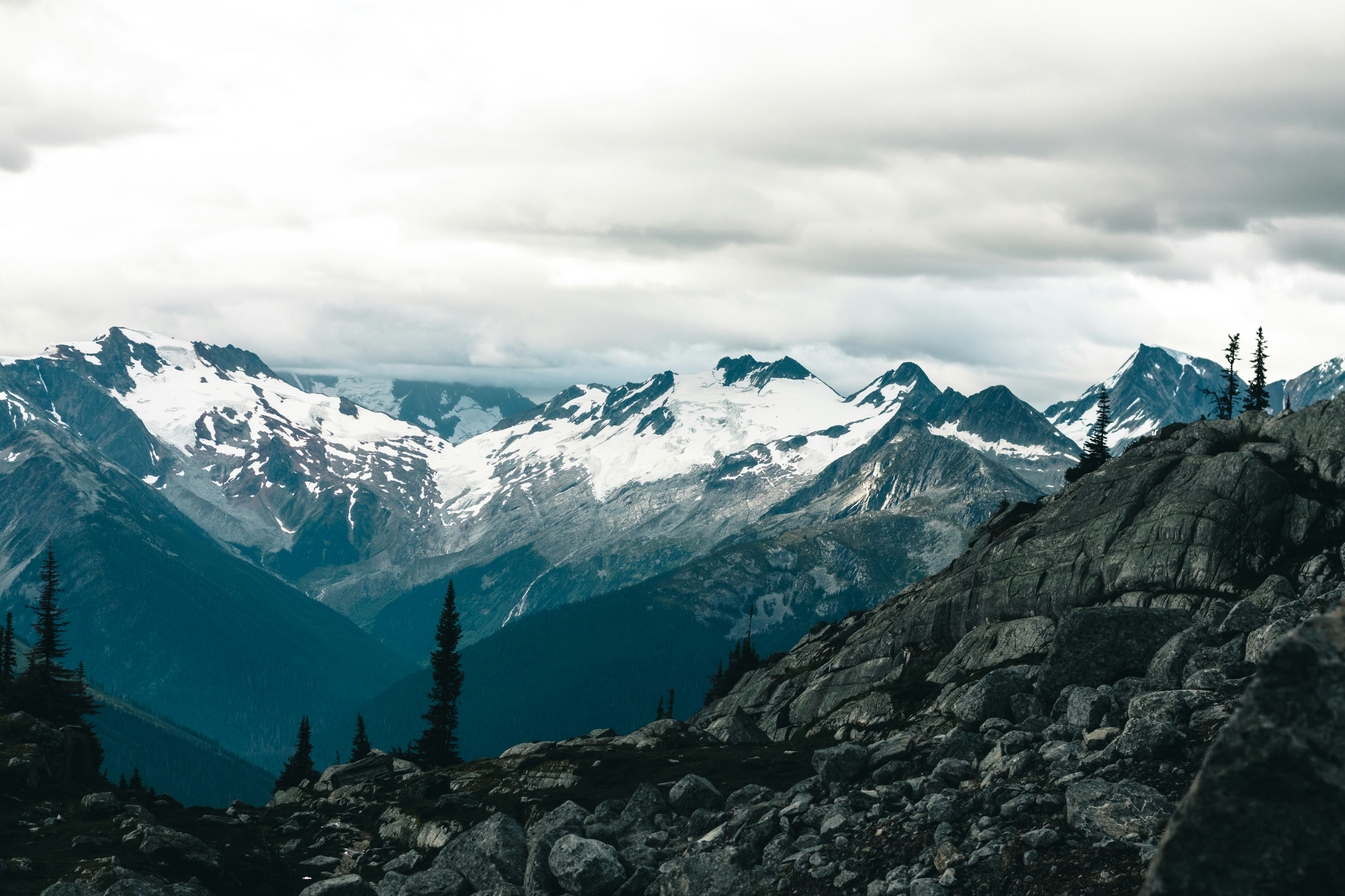 snow covered mountains during daytime